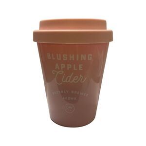 DW Home Pink Blushing Apple Cider Tapered Glass Jar Single Wick Candle 11.2oz